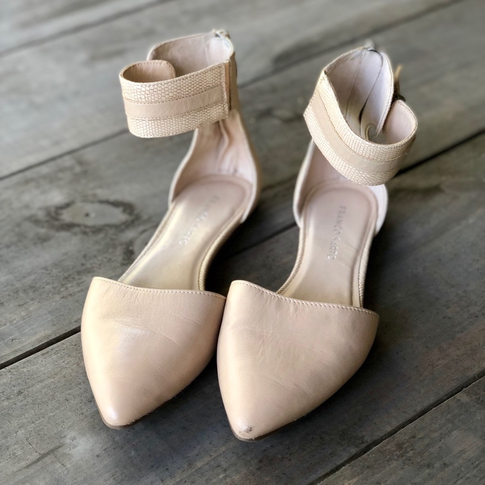 Franco Sarto Tan Flats